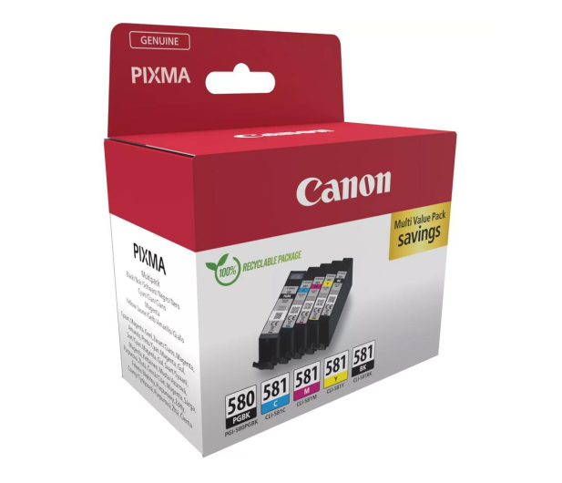 CANON Zestaw 5 tuszów PGI-580 + CLI-581 PGBK+CMYK 2078C007 - 1227022 - zdjęcie 2